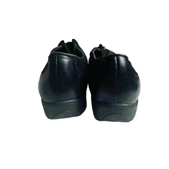 Munro American Walking Shoes Black Oxford Lace Up Leather Loafers Sz 8.5 - Picture 3 of 6